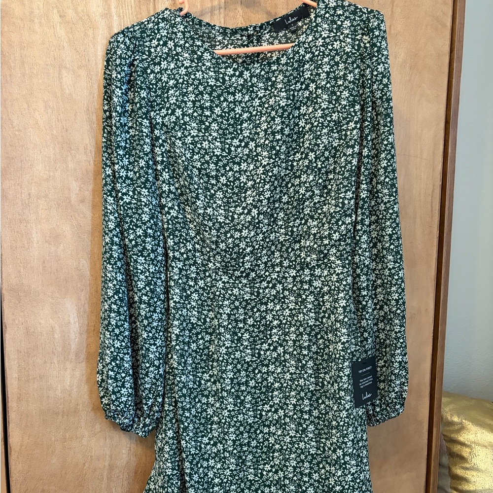 Floral Green Dress